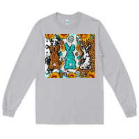 Moon Dust Easter bunnies leopard cowhide tumbler Easter Day Long Sleeve Tee - Neo Western