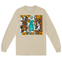 Mushroom Easter bunnies leopard cowhide tumbler Easter Day Long Sleeve Tee - Neo Western