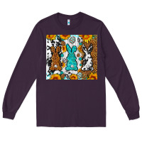 Plum Easter bunnies leopard cowhide tumbler Easter Day Long Sleeve Tee - Neo Western