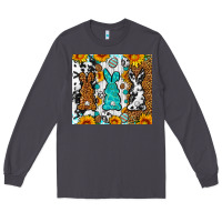 Smoke Easter bunnies leopard cowhide tumbler Easter Day Long Sleeve Tee - Neo Western
