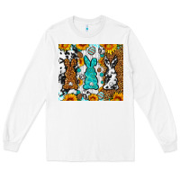White Easter bunnies leopard cowhide tumbler Easter Day Long Sleeve Tee - Neo Western