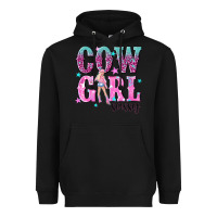 Black cowgirl sassy with pink cowgirl Heavyweight Hoodie - NancyCooperArtShop