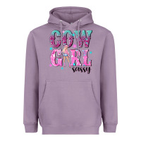 Lavender cowgirl sassy with pink cowgirl Heavyweight Hoodie - NancyCooperArtShop