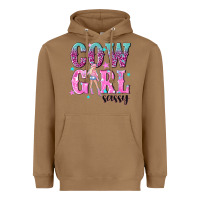Toasted Coconut cowgirl sassy with pink cowgirl Heavyweight Hoodie - NancyCooperArtShop