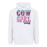 White cowgirl sassy with pink cowgirl Heavyweight Hoodie - NancyCooperArtShop