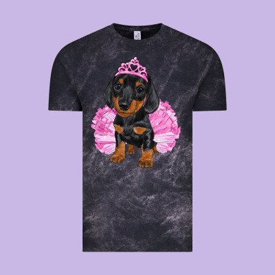 Vintage Tee balerina dachshund with tutu