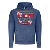 Vintage Denim cupid's love lodge Vintage Hoodie - MaliasSmallBusiness