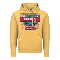 Vintage Mustard cupid's love lodge Vintage Hoodie - MaliasSmallBusiness