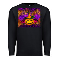 Black halloween jack o'lantern tumbler Premium Sweatshirt - Jasminsmagicworld