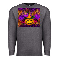 Charcoal Heather halloween jack o'lantern tumbler Premium Sweatshirt - Jasminsmagicworld