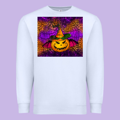 Halloween Jack O'lantern Tumbler Premium Sweatshirt Designed By Jasminsmagicworld