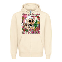 Sandshell when you're dead inside but it's christmas Zipper Hoodie - AdoDesignShop