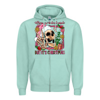 Seafoam when you're dead inside but it's christmas Zipper Hoodie - AdoDesignShop