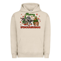 Pigment French Oak merry spinosaurusmas Urban Hoodie - LillyAllenDesigns