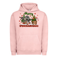 Pigment Salmon merry spinosaurusmas Urban Hoodie - LillyAllenDesigns