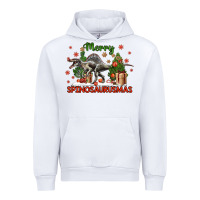 White merry spinosaurusmas Urban Hoodie - LillyAllenDesigns