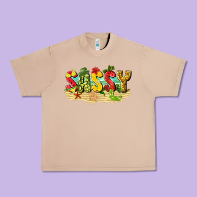 Sassy Beach Urban Heavy Tee Designed By Texasbilliewilder
