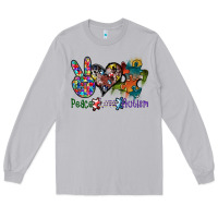 Moon Dust peace love autism Long Sleeve Tee - SublimationCraftShop