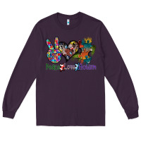 Plum peace love autism Long Sleeve Tee - SublimationCraftShop