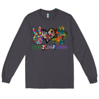 Smoke peace love autism Long Sleeve Tee - SublimationCraftShop