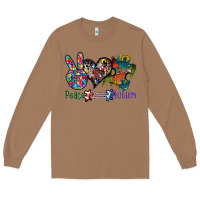 Toasted Coconut peace love autism Long Sleeve Tee - SublimationCraftShop