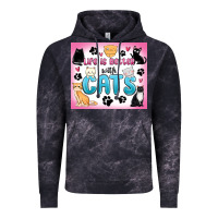 Cloud Black life is better with cats Vintage Hoodie - MaliasSmallBusiness