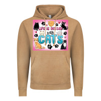 Vintage Camel life is better with cats Vintage Hoodie - MaliasSmallBusiness