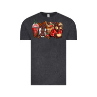 Vintage Black hot chocolate coffee cups Vintage Tee - Zillion Design Studio