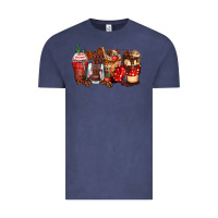 Vintage Denim hot chocolate coffee cups Vintage Tee - Zillion Design Studio