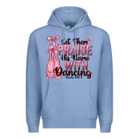 Colony Blue let them praise his name with dancing Premium Hoodie - NancyCooperArtShop