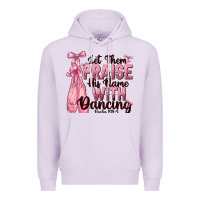 Lilac let them praise his name with dancing Premium Hoodie - NancyCooperArtShop