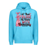 Ocean Blue let them praise his name with dancing Premium Hoodie - NancyCooperArtShop
