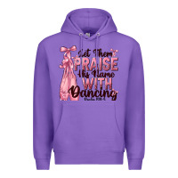 Purple let them praise his name with dancing Premium Hoodie - NancyCooperArtShop