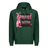 Sports Green let them praise his name with dancing Premium Hoodie - NancyCooperArtShop