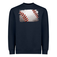 Navy baseball brushstroke Heavyweight Sweatshirt - RanaPortraitStore