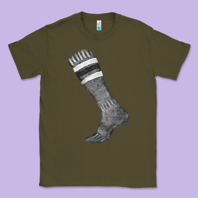 Black Sock Fa Element Classic Tee Designed By Fadigitalartstudio