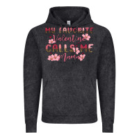 Vintage Black my favorite valentine calls me mama Vintage Hoodie - MaliasSmallBusiness