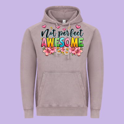 Not Perfect Awesome Vintage Hoodie Designed By Jahusdesignshop