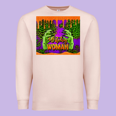 Witchy Woman Halloween Tumbler Premium Sweatshirt Designed By Jasminsmagicworld