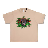 Burro Christmas highland calf Urban Heavy Tee - RanaPortraitStore