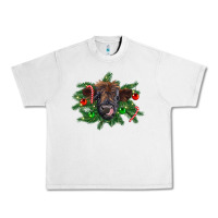 Lunar Rock Christmas highland calf Urban Heavy Tee - RanaPortraitStore