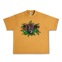 Peanut Butter Christmas highland calf Urban Heavy Tee - RanaPortraitStore