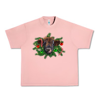 Salmon Christmas highland calf Urban Heavy Tee - RanaPortraitStore