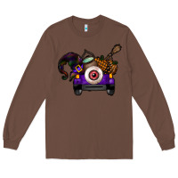 Chestnut Halloween Truck Long Sleeve Tee - CowhideDigitalArt