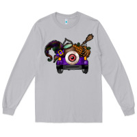 Moon Dust Halloween Truck Long Sleeve Tee - CowhideDigitalArt