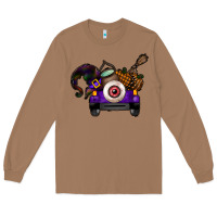 Toasted Coconut Halloween Truck Long Sleeve Tee - CowhideDigitalArt