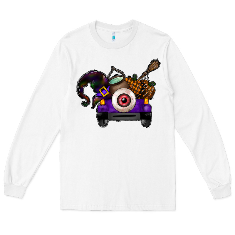 Halloween Truck Long Sleeve Tee by CowhideDigitalArt | Teevron
