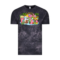 Cloud Black beach summer coffee cups Vintage Tee - Zillion Design Studio