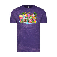 Cloud Purple beach summer coffee cups Vintage Tee - Zillion Design Studio