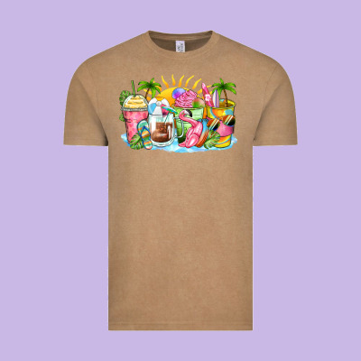 Beach Summer Coffee Cups Vintage Tee Designed By Zillion Design Studio